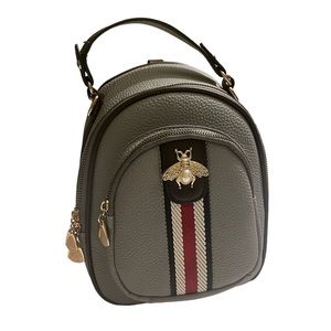 Mini Faux Leather Crossbody/Backpack Combo